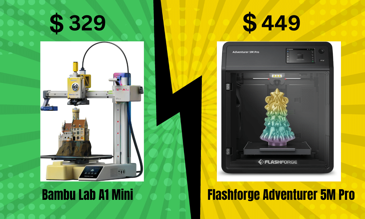 Bambu Lab A1 Mini vs Flashforge Adventurer 5M Pro