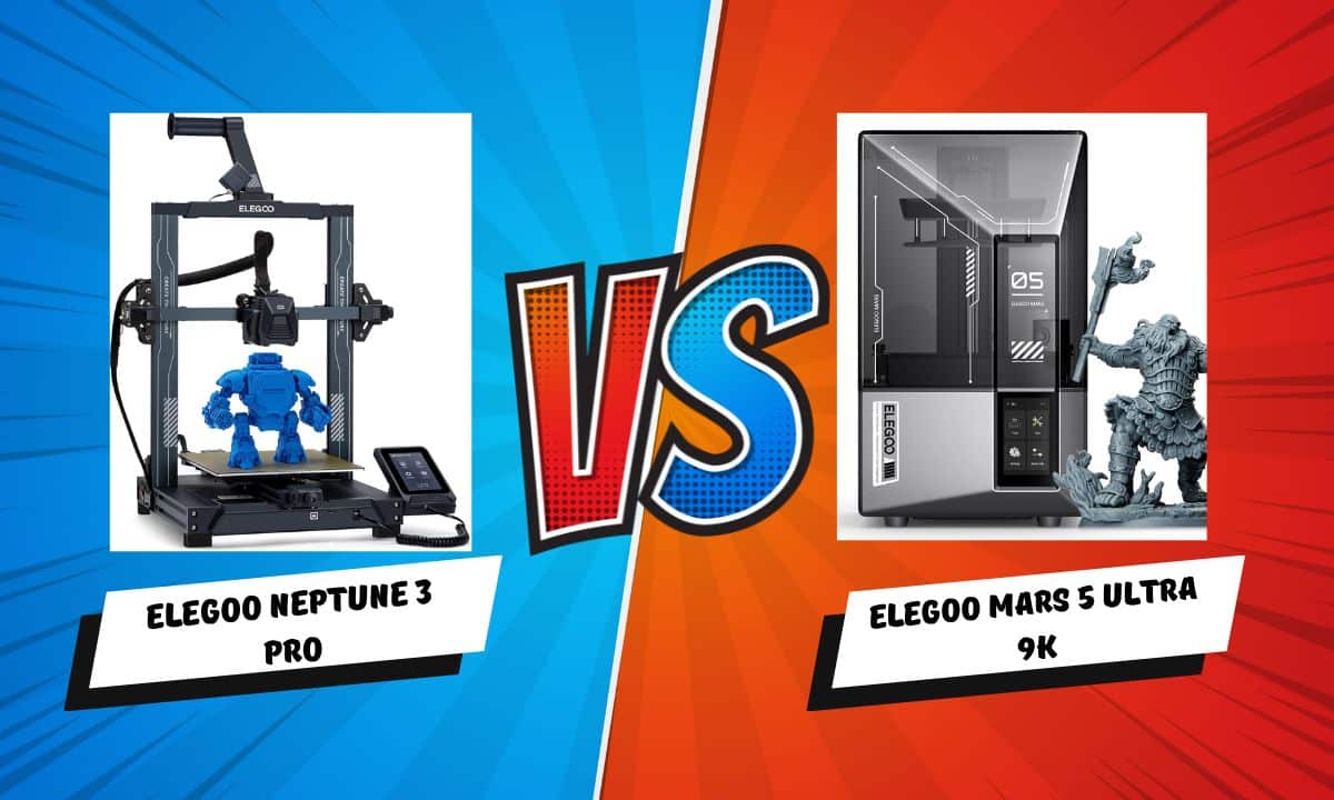 ELEGOO Neptune 3 Pro FDM vs ELEGOO Mars 5 Ultra 9K Resin 3D Printer