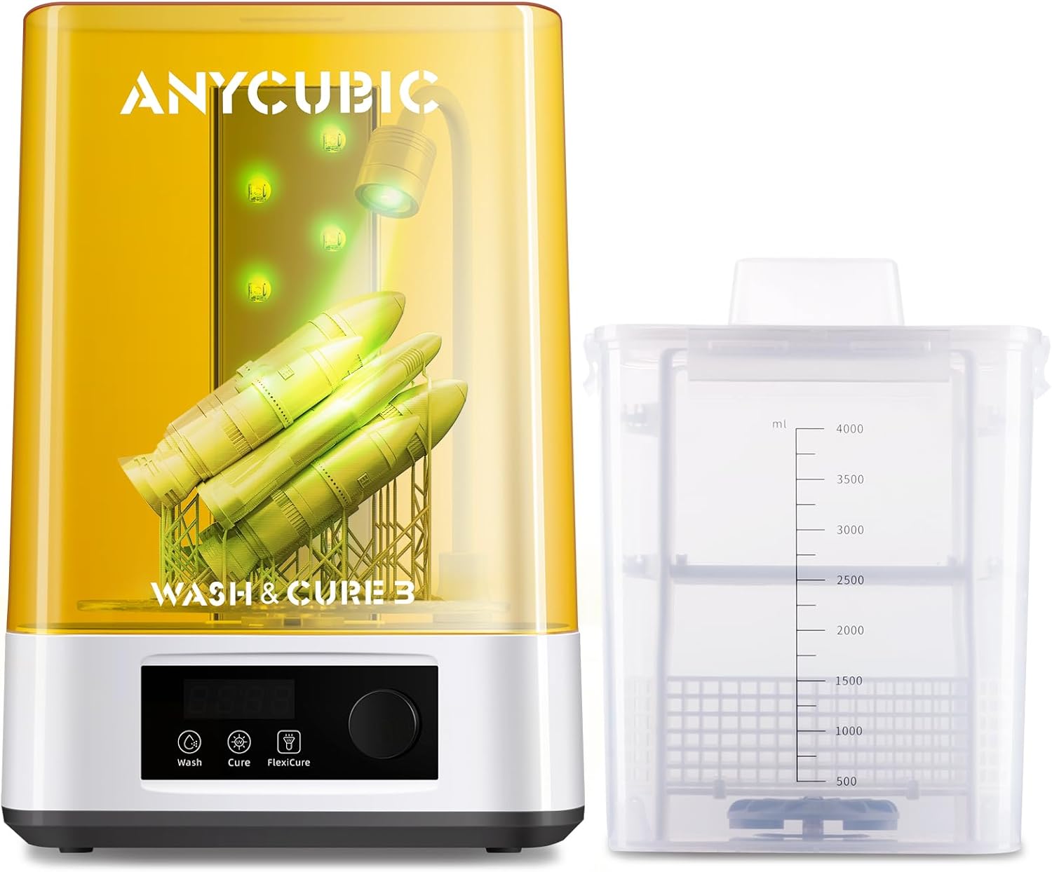 ANYCUBIC Wash and Cure 3, Upgraded Volume 2 in 1 Wash and Cure Station,