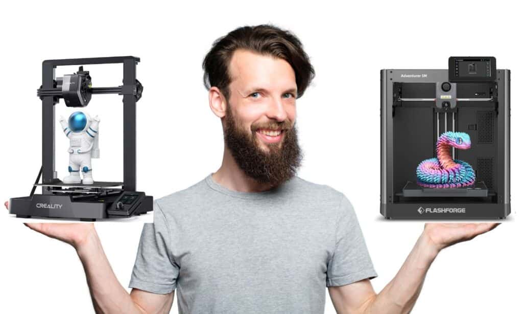 Creality Ender 3 V3 SE vs FLASHFORGE Adventurer 5M: Which Budget 3D Printer is Better?