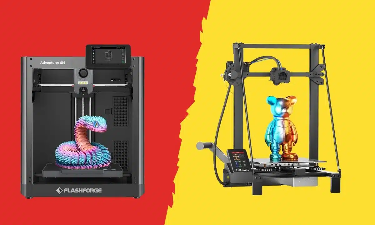 FLASHFORGE Adventurer 5M vs Longer LK5 Pro