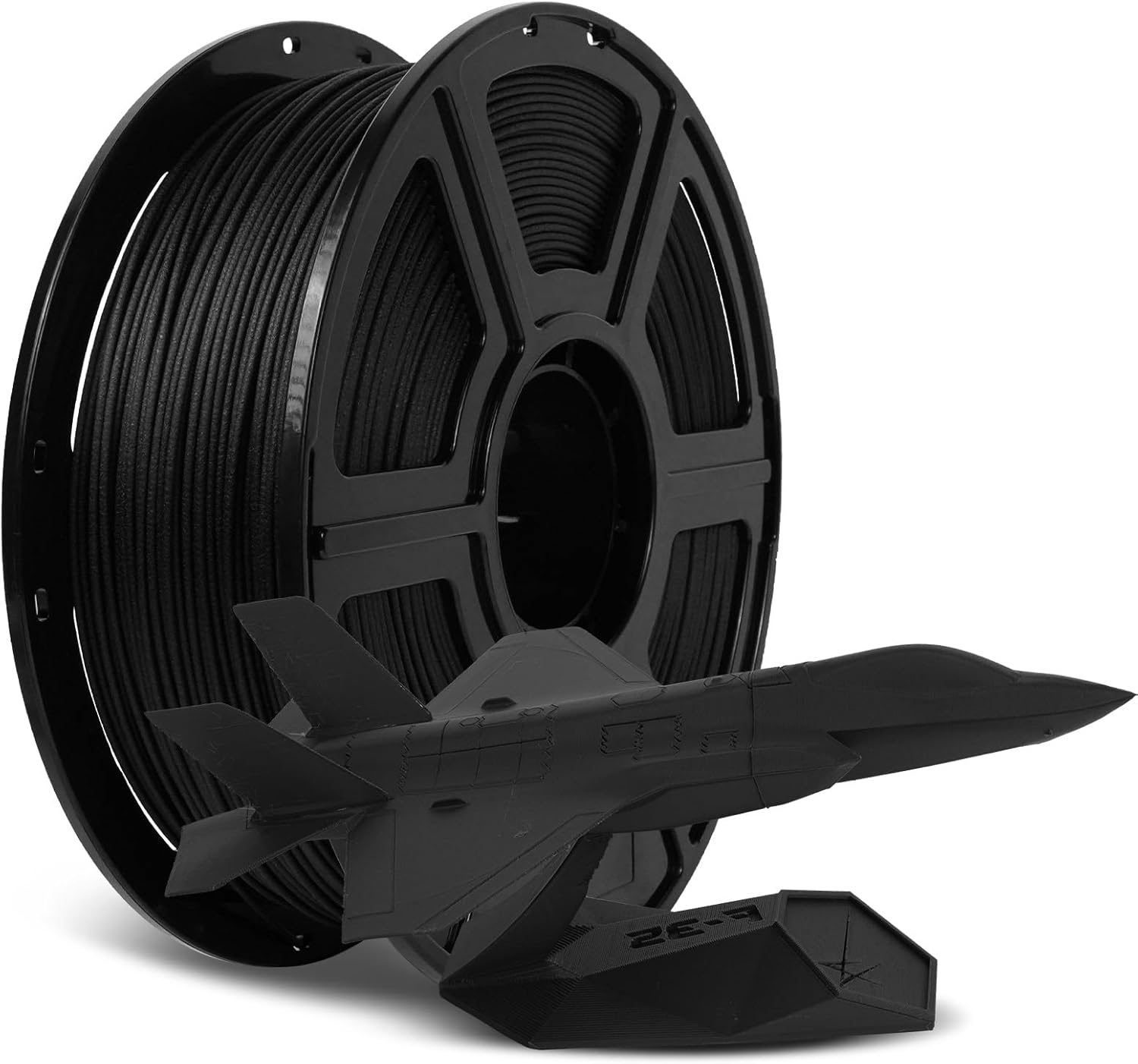 FLASHFORGE Carbon Fiber PLA Filament 1.75mm Black, Reinforced 