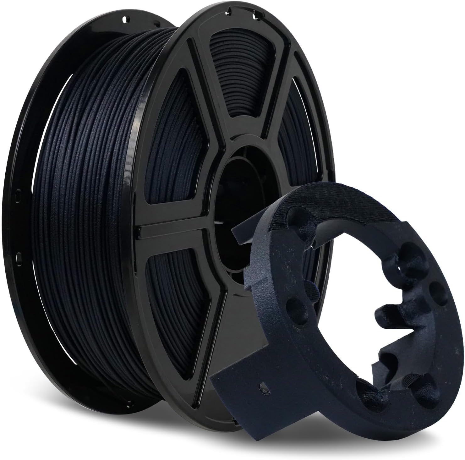 FLASHFORGE Carbon Fiber PLA Filament 1.75mm Midnight Blue, Reinforced 3D Printer Filament 1kg