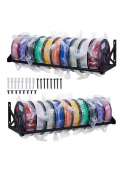 Wall-Mounted Filament Storage Rack (2-Pack) - Top 5 3D Printer Filament Racks
