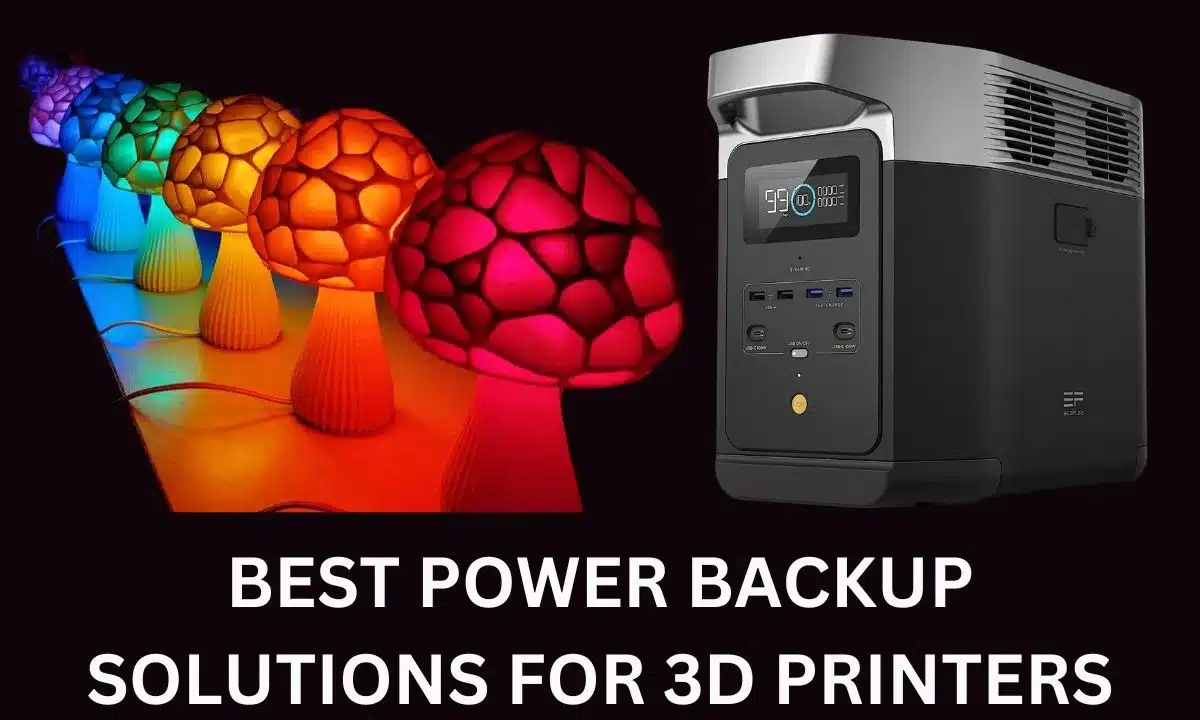 3D-printed lamp powered by a backup solution for 3D printers during a blackout. - Power Backup Solutions for 3D Printers