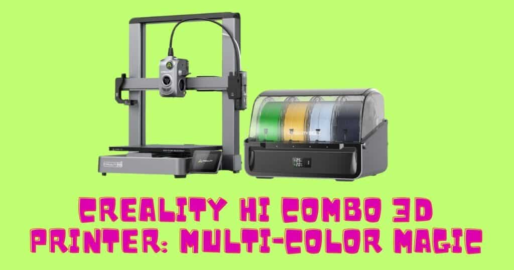 Creality Hi Combo 3D printer crafting a colorful wall planter with stunning detail.