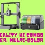Creality Hi Combo 3D printer crafting a colorful wall planter with stunning detail.