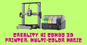 Creality Hi Combo 3D printer crafting a colorful wall planter with stunning detail.