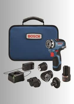 BOSCH GSR12V-300FCB22 12V Max EC Brushless Flexiclick 5-In-1 Drill/Driver System with (2) 2 Ah Batteries - 35+ Super Useful 3D Printing Tools for 2025