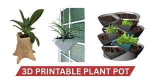 3D printable plant pots stacked on a windowsill – ideal for small apartments in 2025.