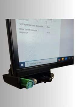 Under monitor pen/pencil holder v2 (More secure)