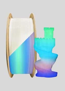 MIKA3D Glow Rainbow PLA Filament