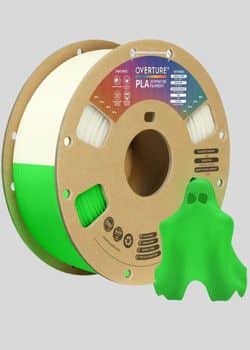 OVERTURE Glow PLA Filament – Green