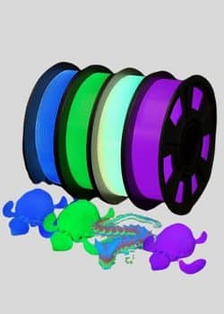 YOUSU 3D Printer Filament Bundle – Glow-in-the-Dark Multicolor