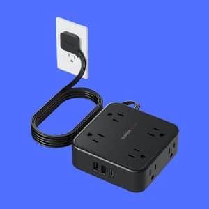 TESSAN Ultra Thin Power Strip, Surge Protector