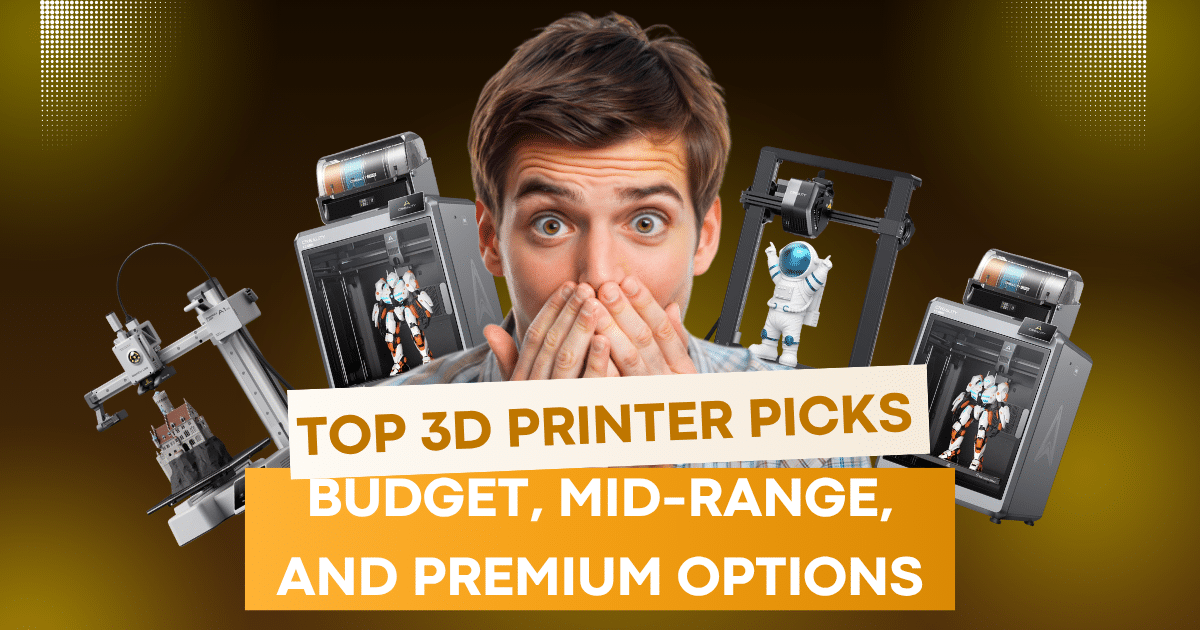 Top 3D Printer Picks for Beginners: Budget, Mid-Range, and Premium Options