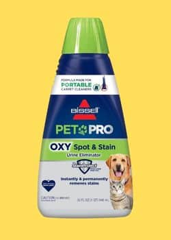 Bissell PET PRO OXY Spot & Stain Formula for Portable Carpet Cleaners