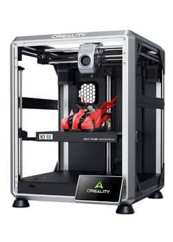 Creality K1 SE 3D printer with 600mm/s high-speed printing and sturdy frame for reliable performance.