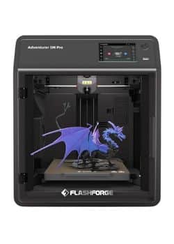FLASHFORGE AD5M Pro 3D printer with enclosed chamber, ideal for safe and fast printing in classrooms.