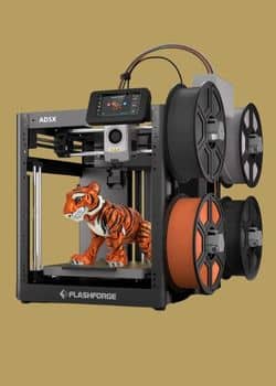 A standalone image of FLASHFORGE AD5X Multi-Color 3D Printer