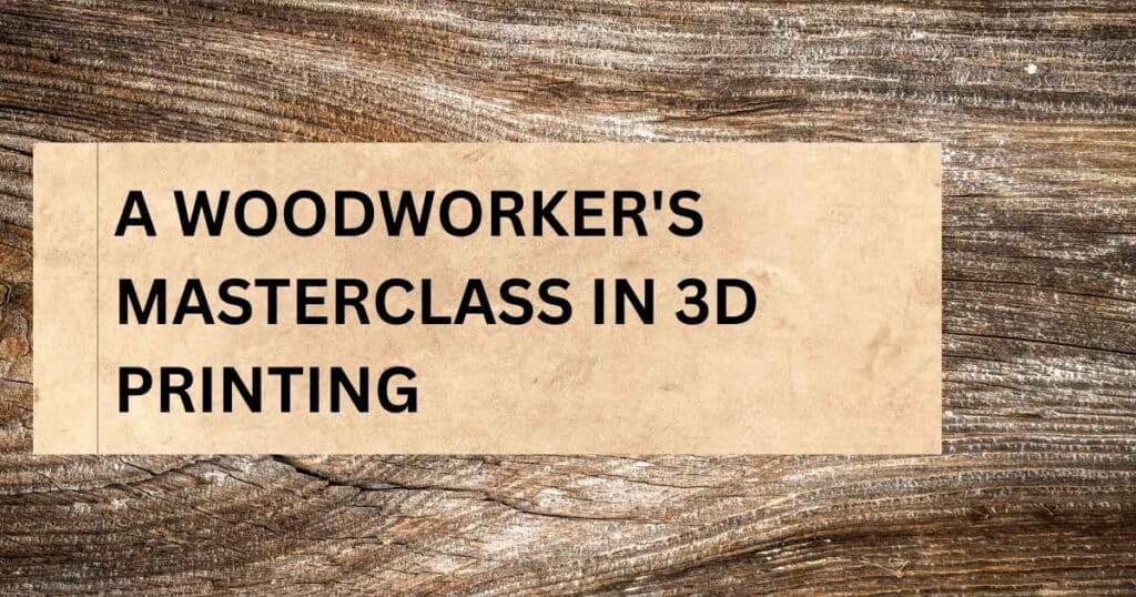 Level Up Your Workshop: A Woodworker's Masterclass in 3D Printing - A close-up of a 3D printer in action, extruding molten plastic onto a build plate, with woodworking tools subtly blurred in the background, symbolizing the fusion of traditional craft and modern technology.