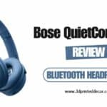 Bose QuietComfort Bluetooth Headphones in elegant Blue Dusk color, showcasing over-ear design with noise-cancelling features and premium build for ultimate audio escape.