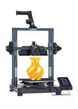 Close-up comparison shot of the Elegoo Neptune 4 Pro highlighting their direct drive extruders and touchscreens.