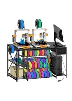 GIASSVIO Large 3D Printer Stand with Filament Storage