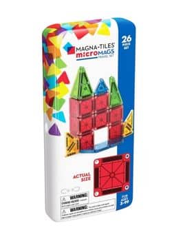 MAGNA-TILES microMAGS 26-Piece Travel Magnetic Construction Set