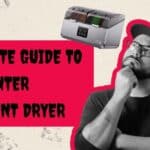 A close-up of a 3D printer extruding wet filament, showing stringing and bubbling, highlighting the need for a filament dryer.