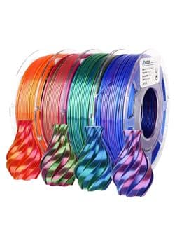 AMOLEN Silk PLA 3D Printer Filament Bundle