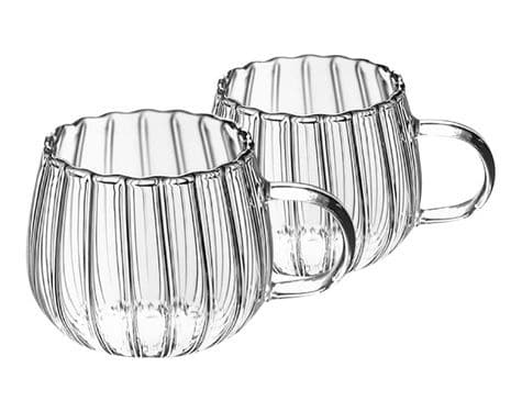 Clear Classic Glass Halloween Cups with Handle 12 Oz