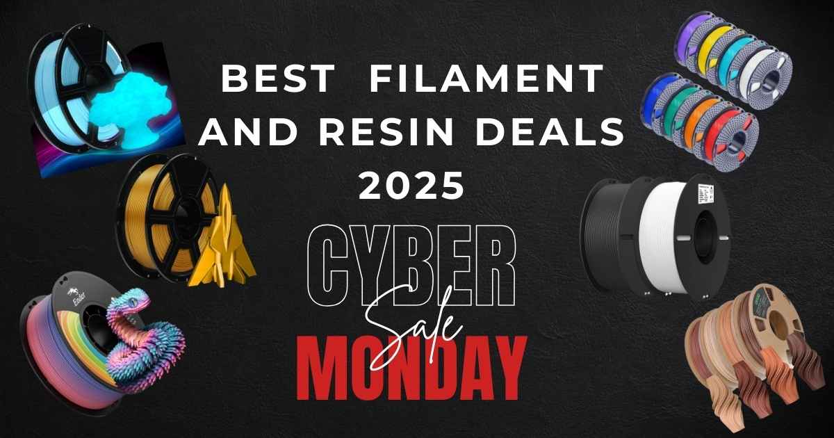 Best Cyber Monday 3D printer filament and resin deals 2025 with massive discounts