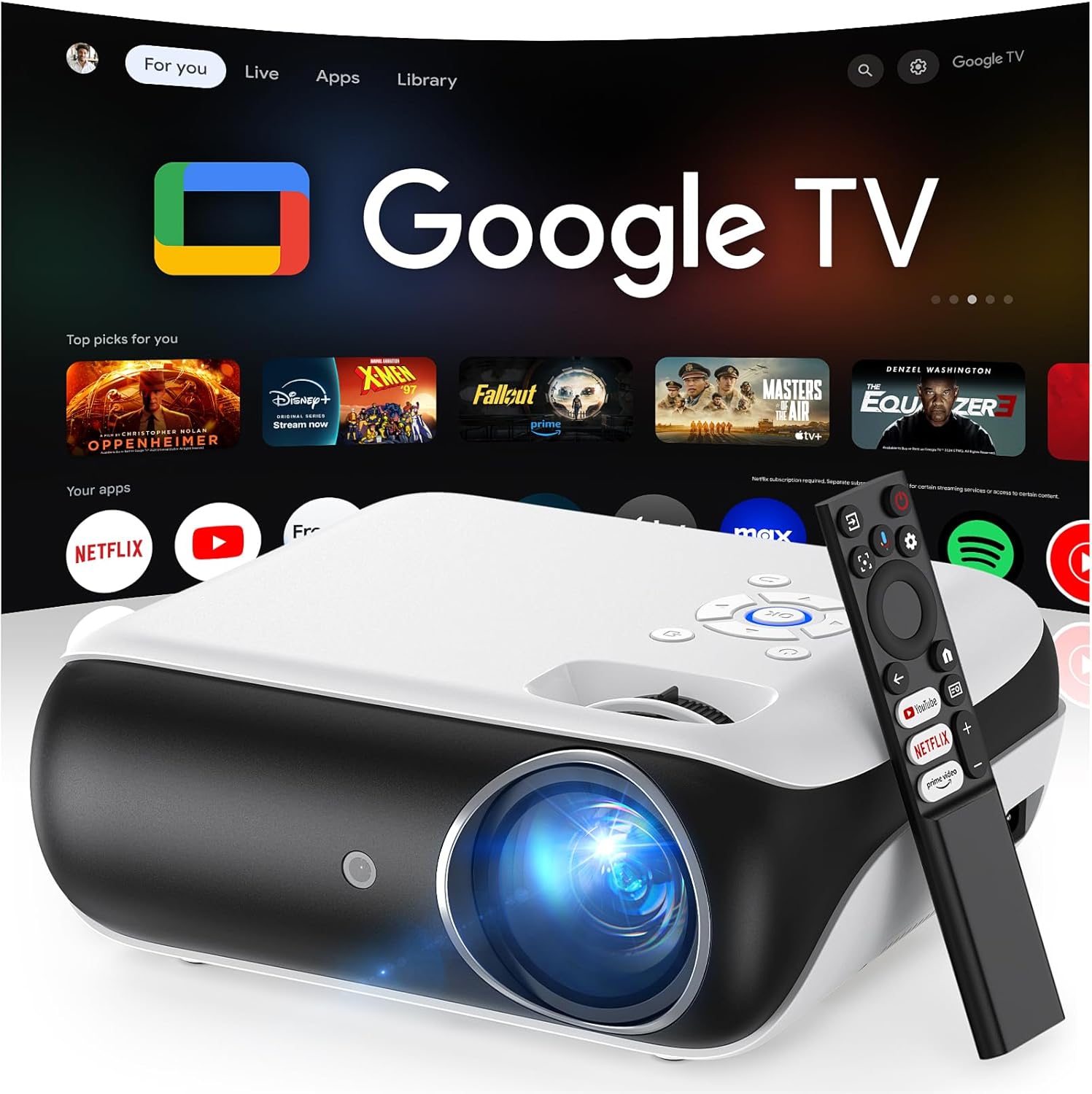 Official Licensed Google TV Smart Projector 4K UHD Black Friday deal