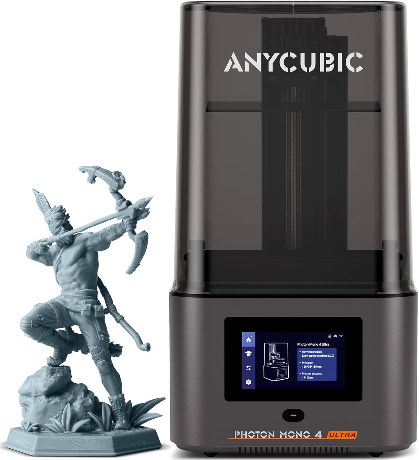 ANYCUBIC Photon Mono 4 Ultra resin 3D printer with ACF release film and intelligent detection systems for 120mm per hour fast printing under 300 dollars