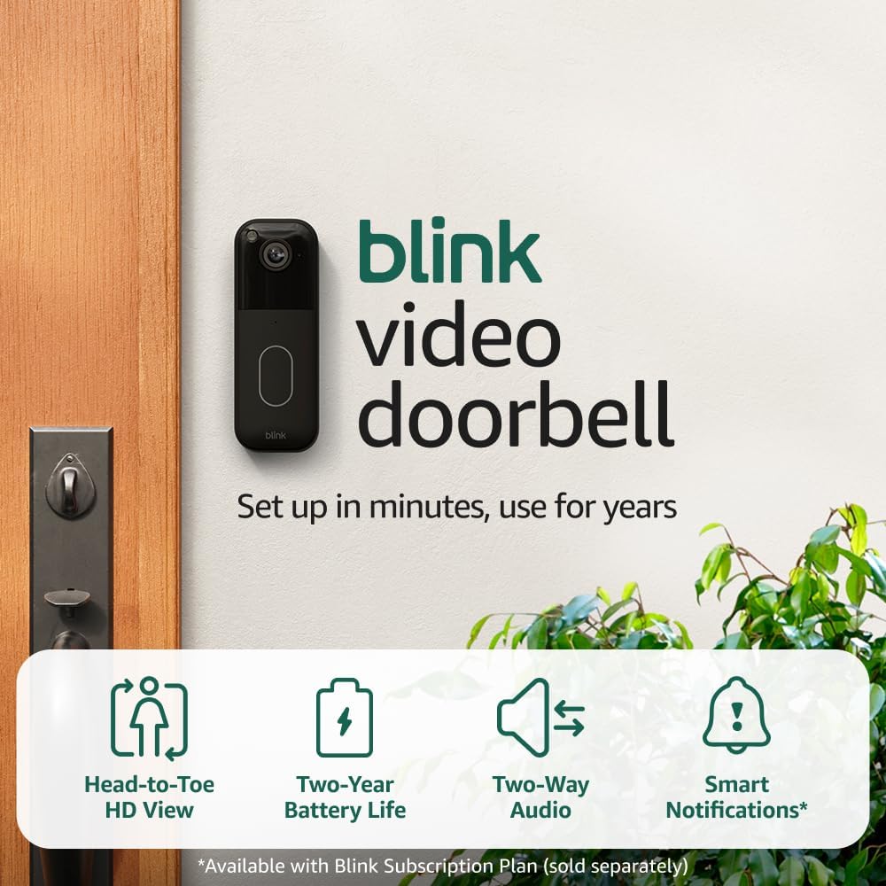 Blink wireless video doorbell bundle smart home security Cyber Monday deals 2025