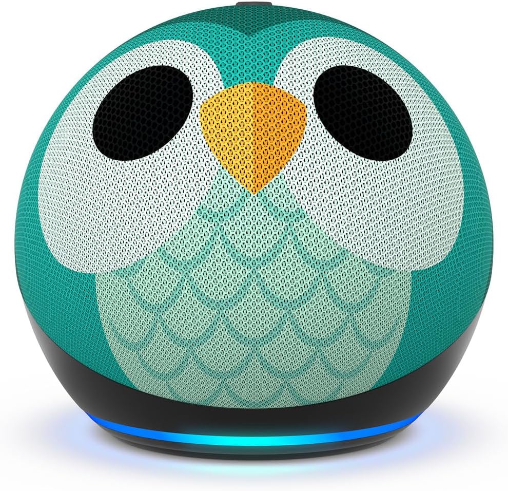 Amazon Echo Dot Kids smart speaker owl design