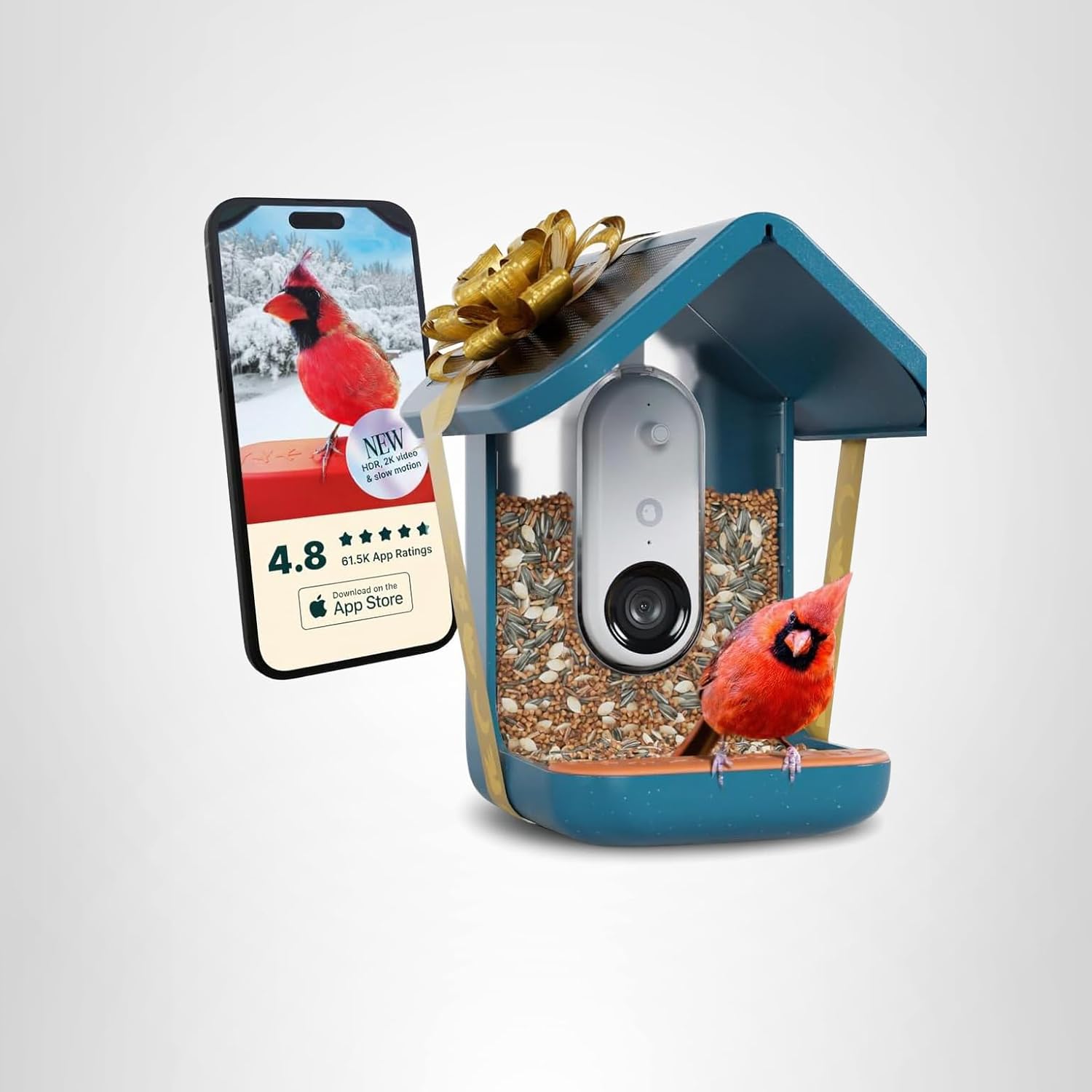 Birdbuddy smart bird feeder with AI camera