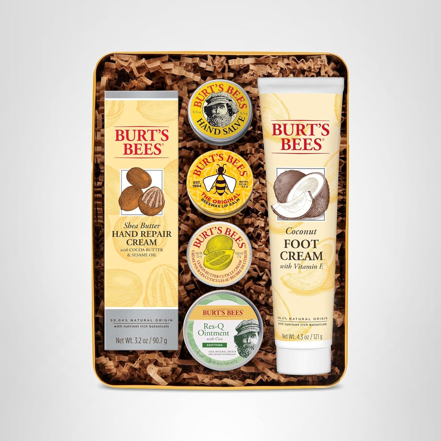 Burt's Bees classics gift set in giftable tin