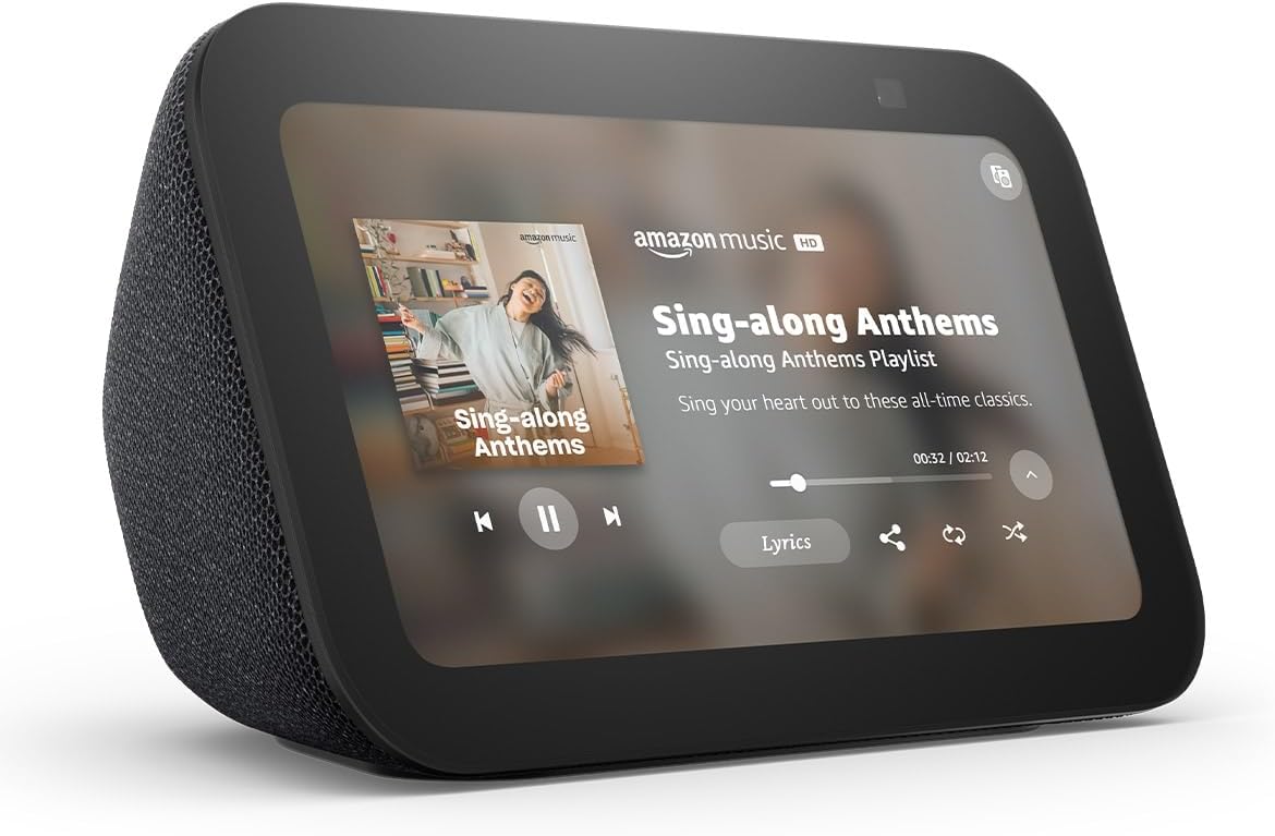 Amazon Echo Show 5 smart display in last-minute Cyber Monday tech deals 2025 for voice-controlled home upgrades