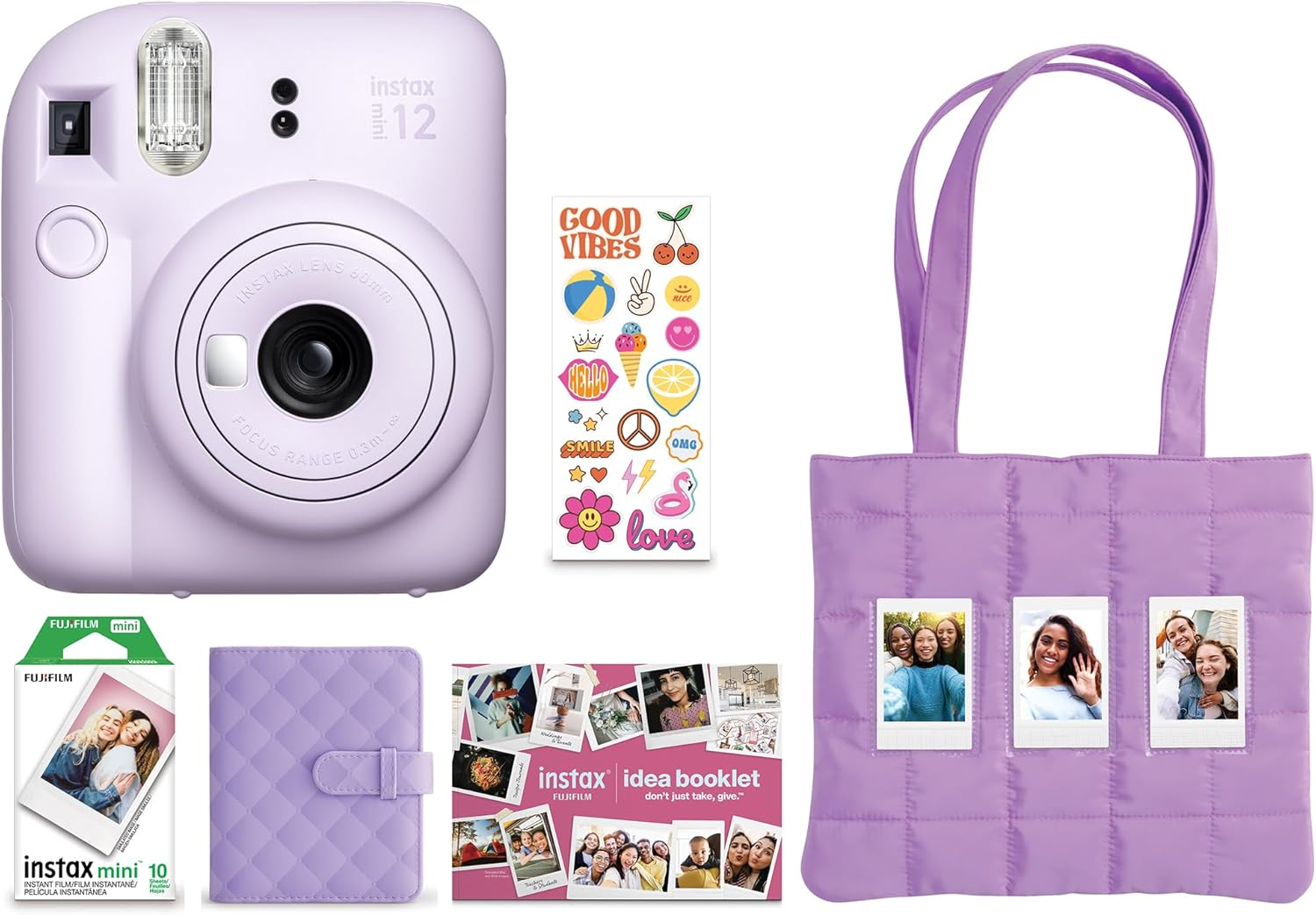 FUJIFILM Instax Mini 12 instant camera in lilac purple