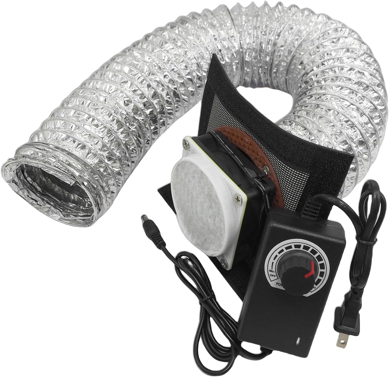 Hocenway smoke extraction filtration system with speed control for removing harmful 3D printing fumes and particles