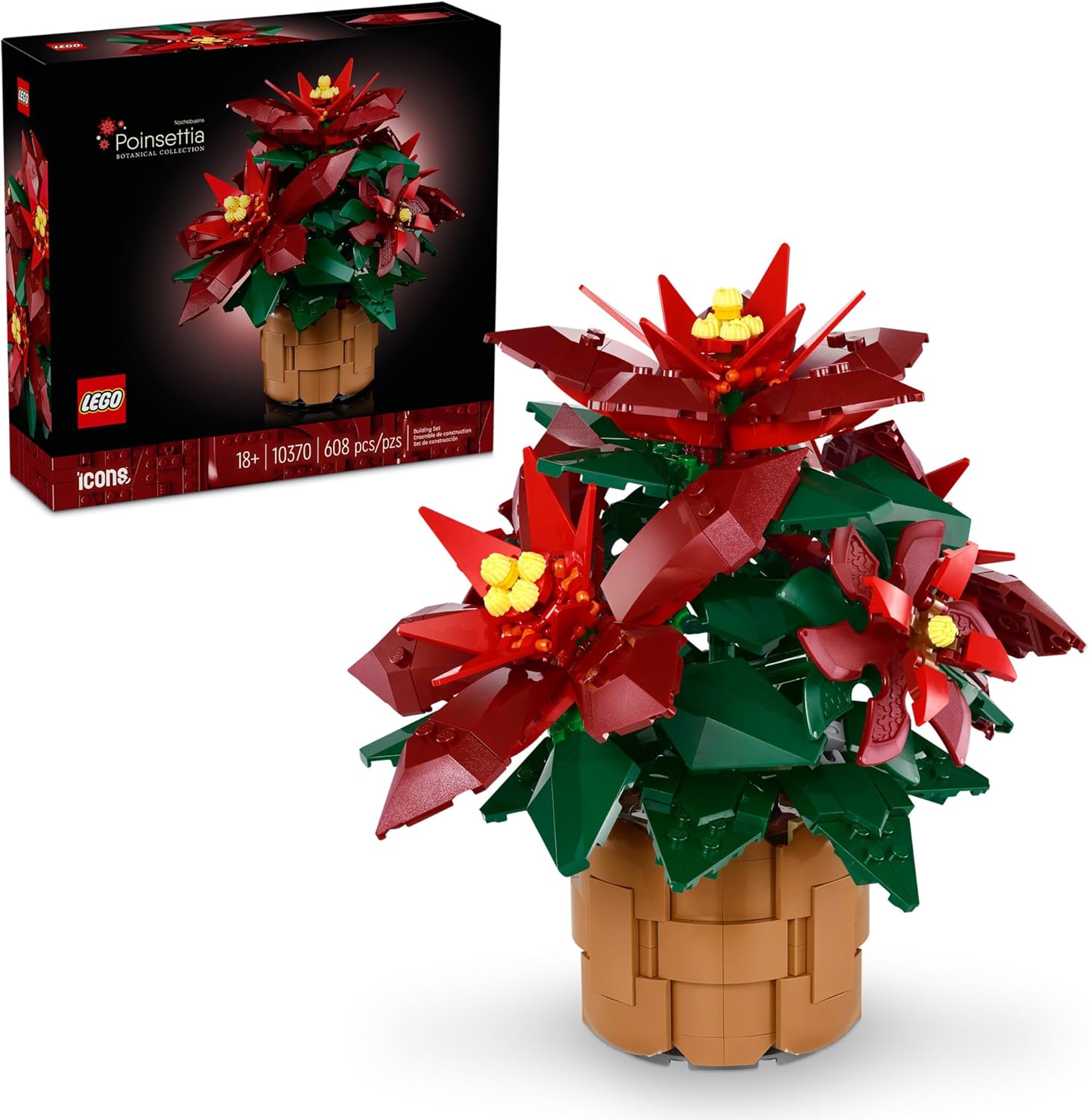 LEGO Poinsettia artificial flowers building set