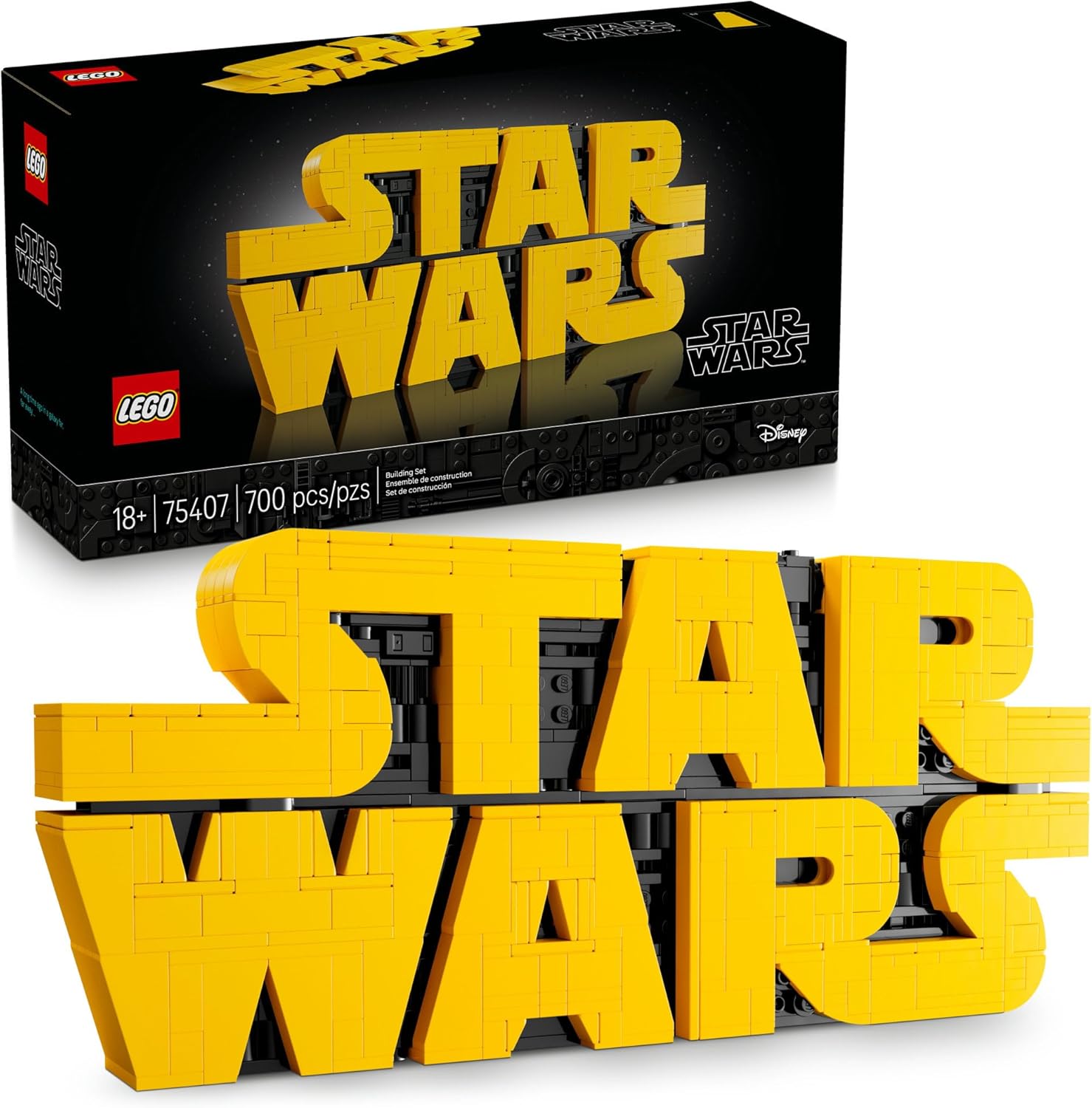 LEGO Star Wars logo building set for adults