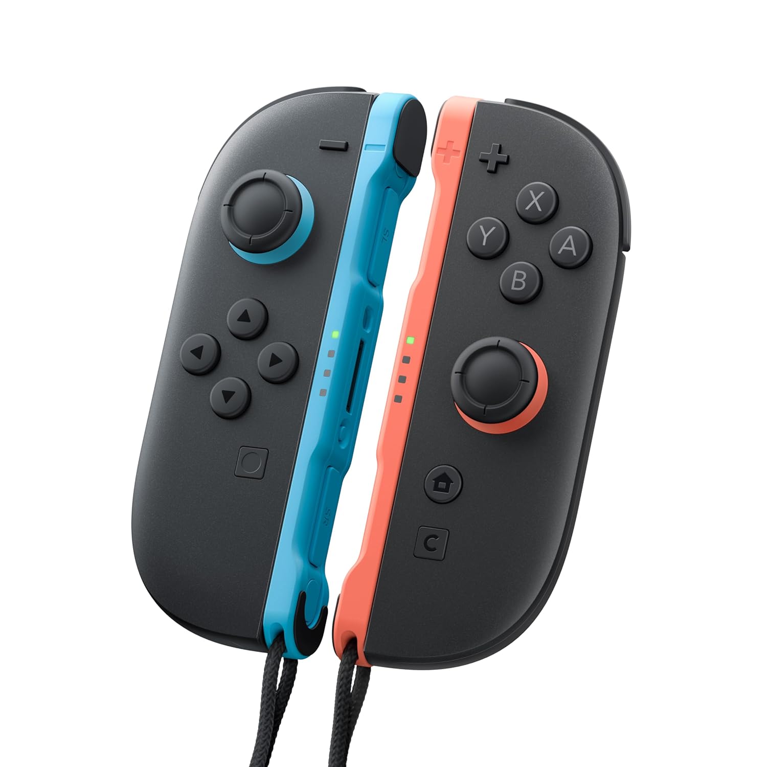 Nintendo Switch 2 Joy-Con controllers blue and red