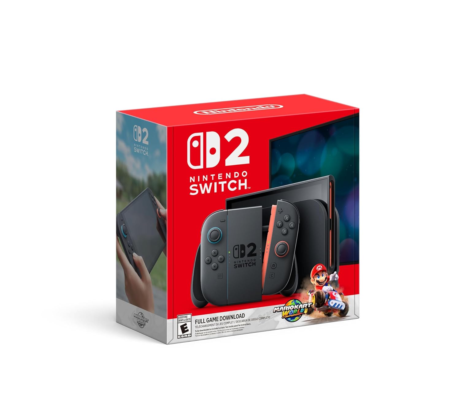 Nintendo Switch 2 console with Mario Kart World game bundle