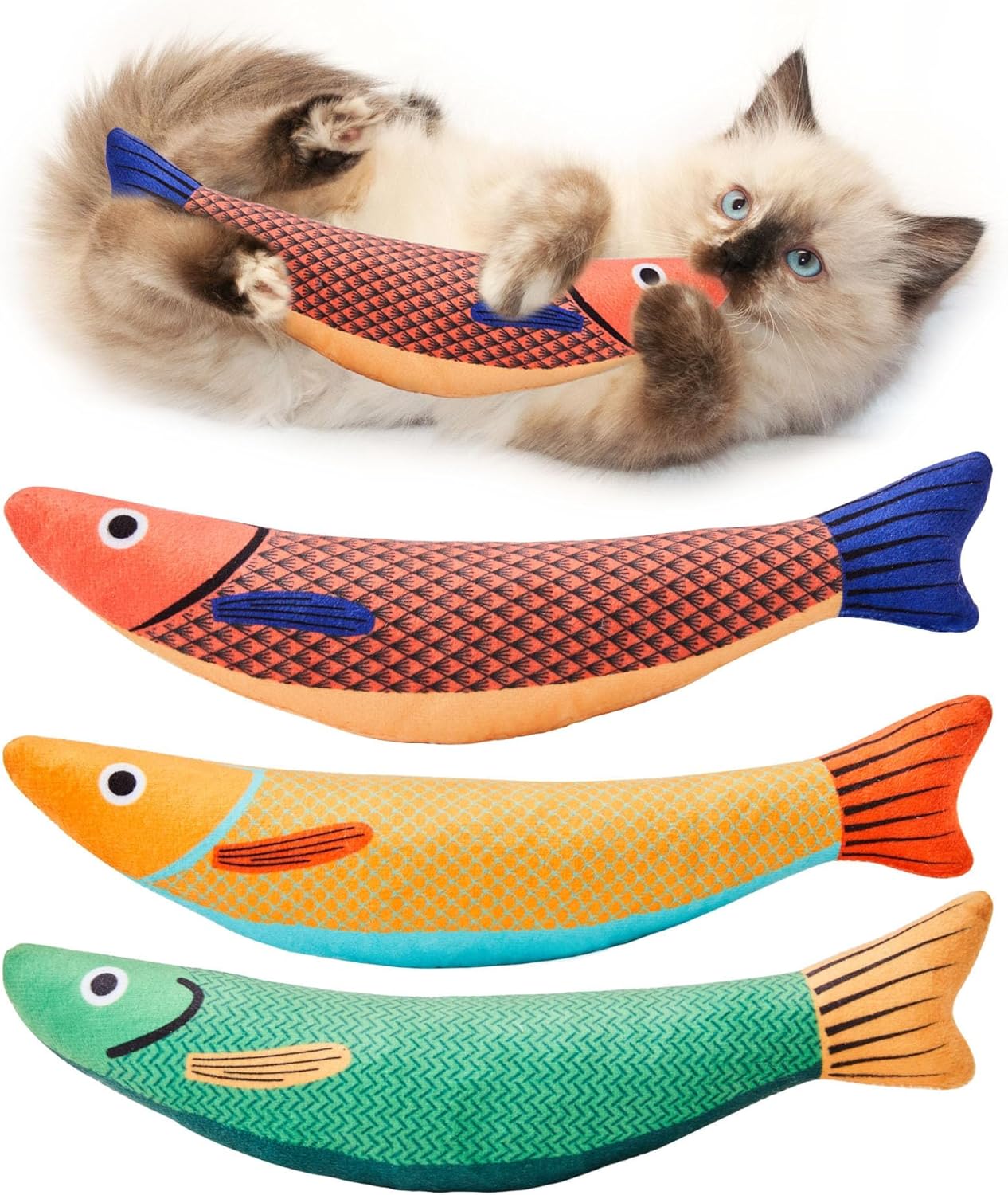 Potaroma catnip fish toys for cats