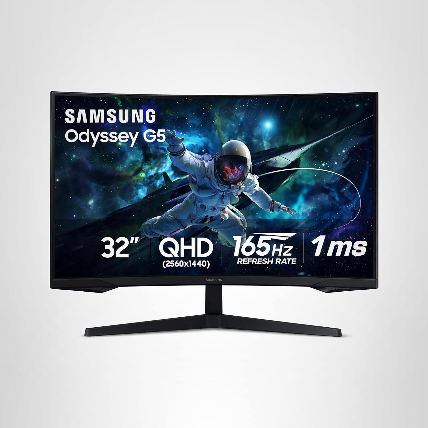 Samsung Odyssey G55C 32-inch curved gaming monitor home office upgrade
