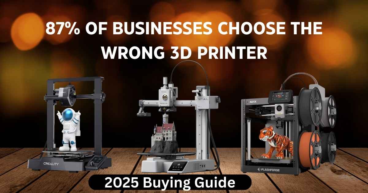 Best affordable 3D printers for small businesses in USA showing multiple models side by side