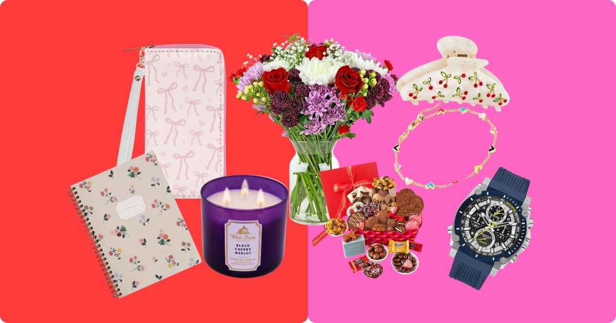 Best Valentine's Day gift ideas for 2026 featuring romantic presents, flowers, chocolates, and luxury items arranged on elegant background